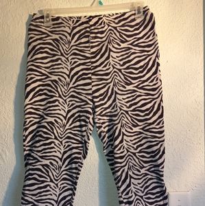 Animal Print Capri Pants